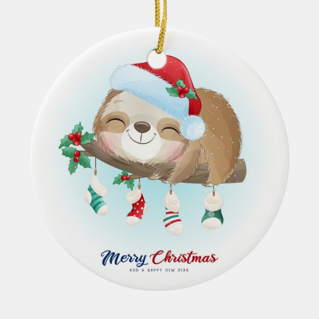 Julslottet Julgransprydnad Keramik (Framsidan)