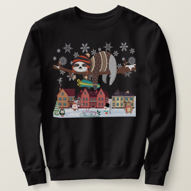 Julslottet Lång Ärmad Tröja (Design framsida)