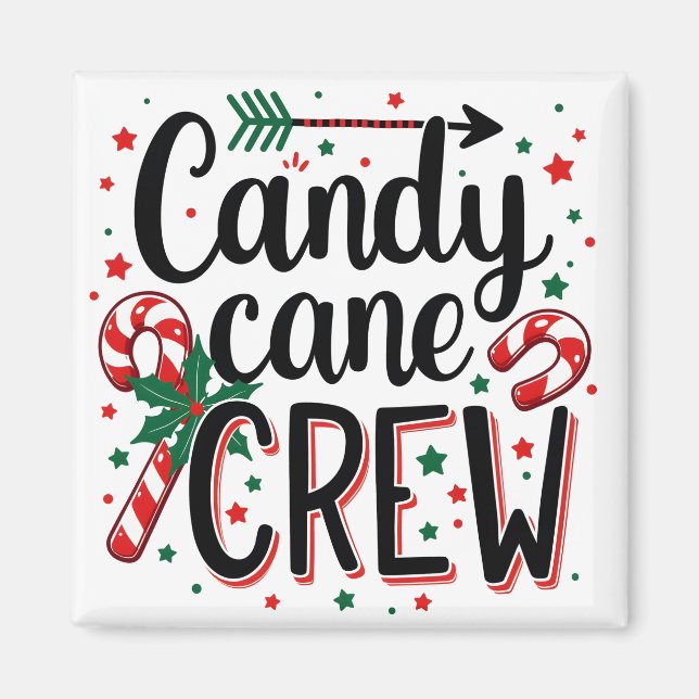 Julsnack Matching Cousins från candy cane Magnet (Framsidan)