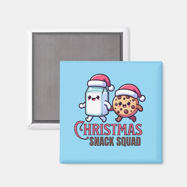 JulSnacksgänget Mjölk och Kaka  Magnet (Front/Back)