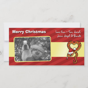 Julsnake Julkort