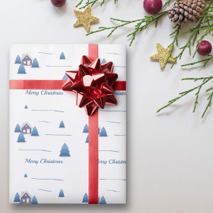 Julsnö Papper för inkapsling av landskapet Presentpapper