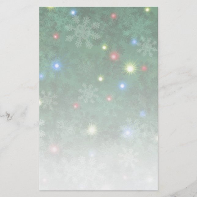 Julsnö tänder II Brevpapper (Framsida)
