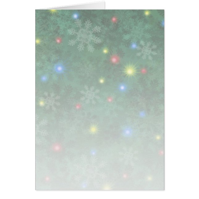 Julsnö tänder II Hälsningskort (Framsidan)