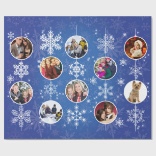 Julsnöflingor 10 favorit- familjfoto presentpapper