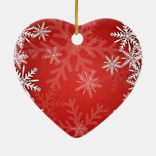 Julsnöflingor Julgransprydnad Keramik (Baksidan)