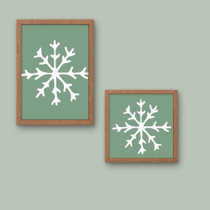 Julsnöflingor Poster