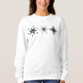 Julsnöflingor Svart Design   T Shirt