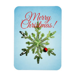 Julsnöflummel - Snyggt Vinter-Helgdagar Magnet