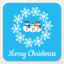 JulSnögubbar Pappra Underlägg