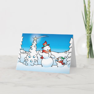 julsnögubbe helgkort