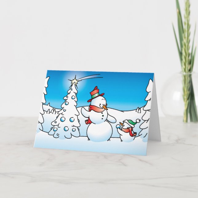 julsnögubbe helgkort (Framsida)