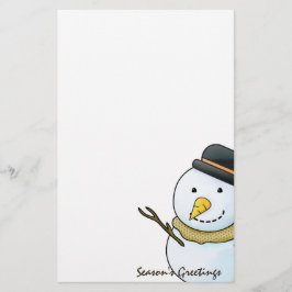 Julsnögubbebrevpapper Brevpapper