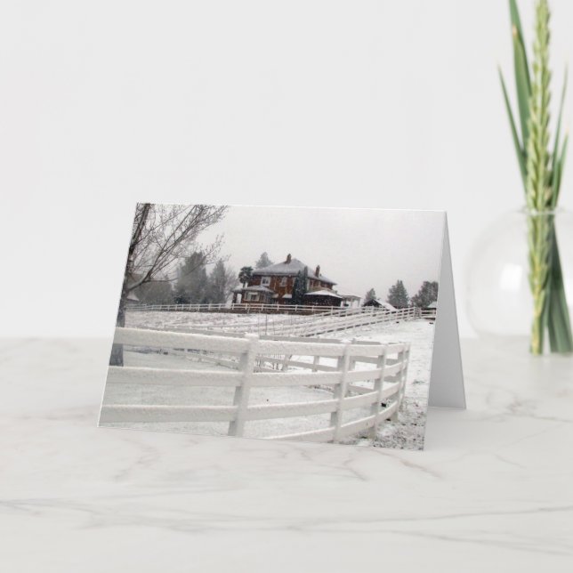 Julsnökort Helgkort (Framsida)