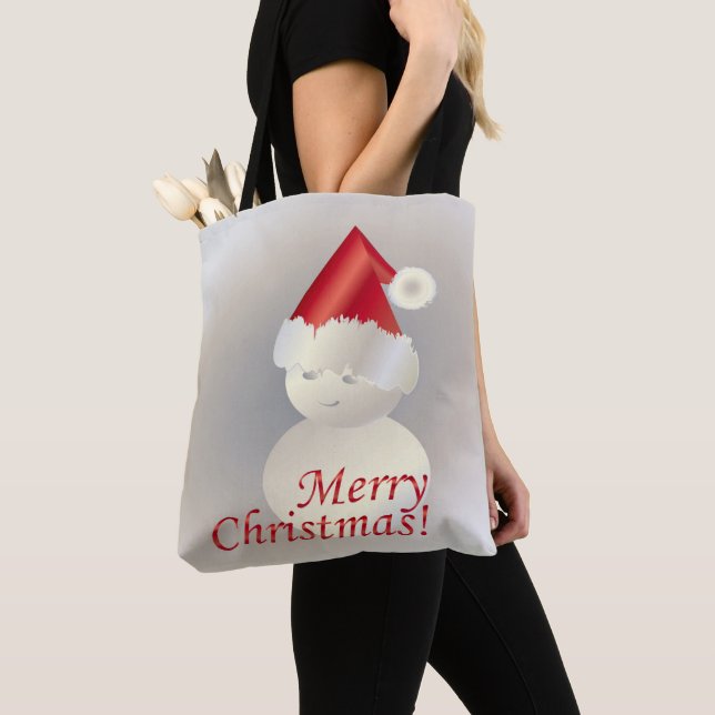 Julsnömannen Tygkasse (Närbild)