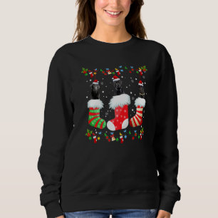 Julsockel Ljus Santa Svart lab Labrador Do T Shirt