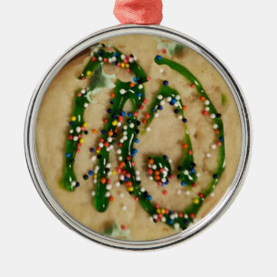 Julsocker Cookie med Candy Sprinkles Julgransprydnad Metall