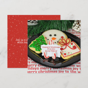 Julsocker Cookie Plate Julkort