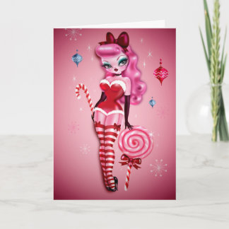 Julsocker Doll Pin Up Helgkort