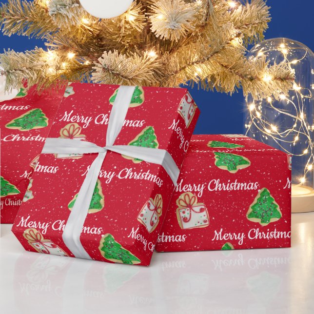 Julsocker och Snöflingor Presentpapper (Helgdagar)