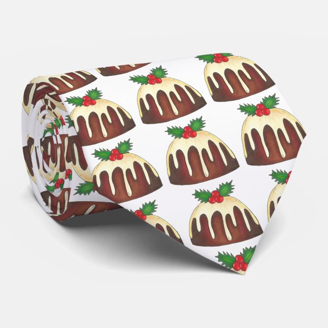 Julsocker Plum Pudding Helgdag Dessert Tie Slips (Rullad)