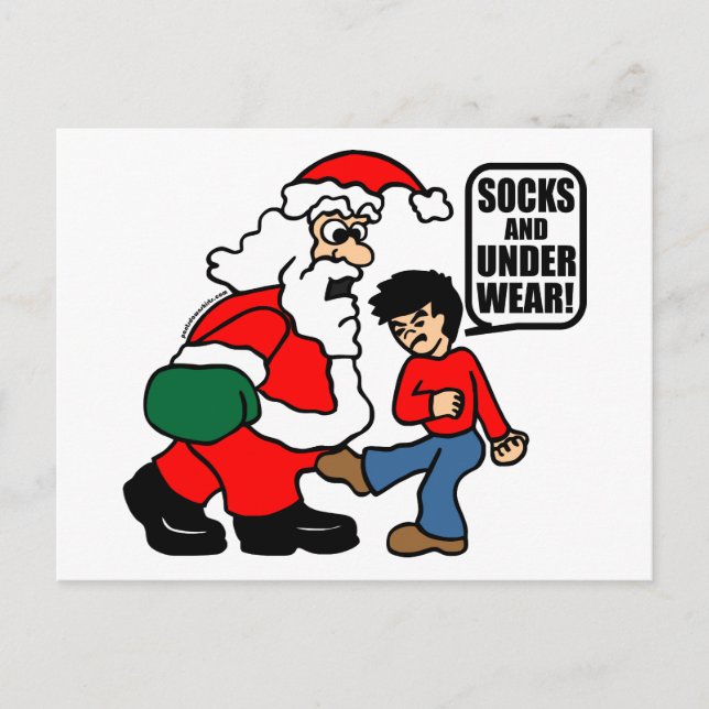 JULSOCKOR OCH UNDERKLÄDER HELG VYKORT (Framsida)