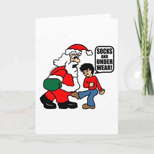 JULSOCKOR OCH UNDERKLÄDER HELGKORT (Framsida)