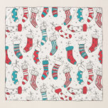 Julsockor Sjal<br><div class="desc">Sömlös mönster med olika julsockor i hand plockade.</div>