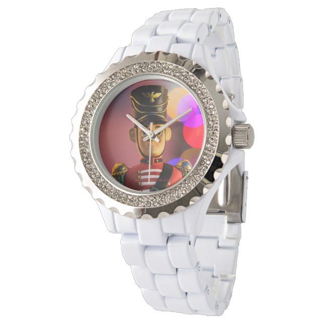 Julsoldaten i leksak figurine SlipperyJoe gay pri Armbandsur (Vinklad)