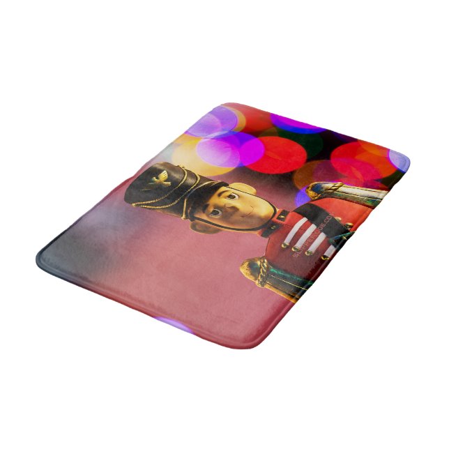 Julsoldaten i leksak figurine SlipperyJoe gay pri Badrumsmatta (Vinklad)