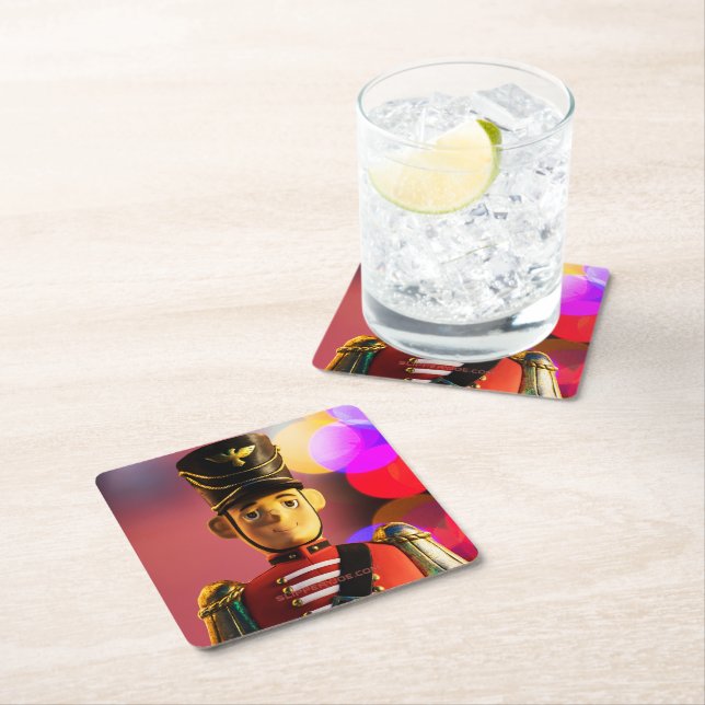 Julsoldaten i leksak figurine SlipperyJoe gay pri Underlägg Papper Kvadrat (Insitu)