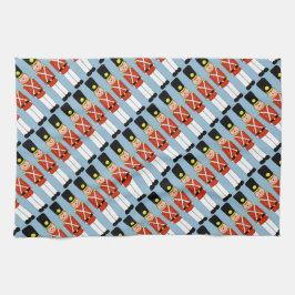 Julsoldater, julkök, torn kökshandduk