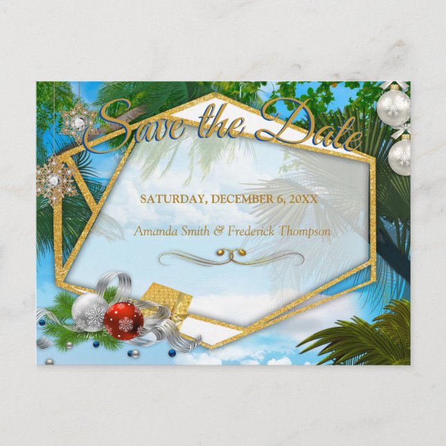 Julsommaren Spara datum Meddelande Vykort (Framsida)