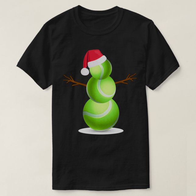 Julsommarrtennis Snögubbe Party Gift T Shirt (Design framsida)