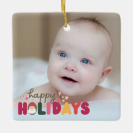 Julsöt, färglös modern helgdag julgransprydnad keramik