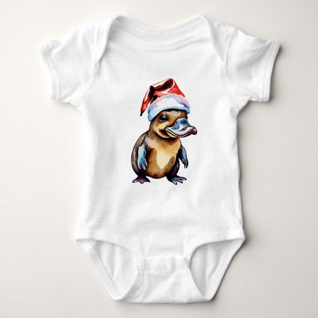 Julsöt platypus t shirt (Framsida)