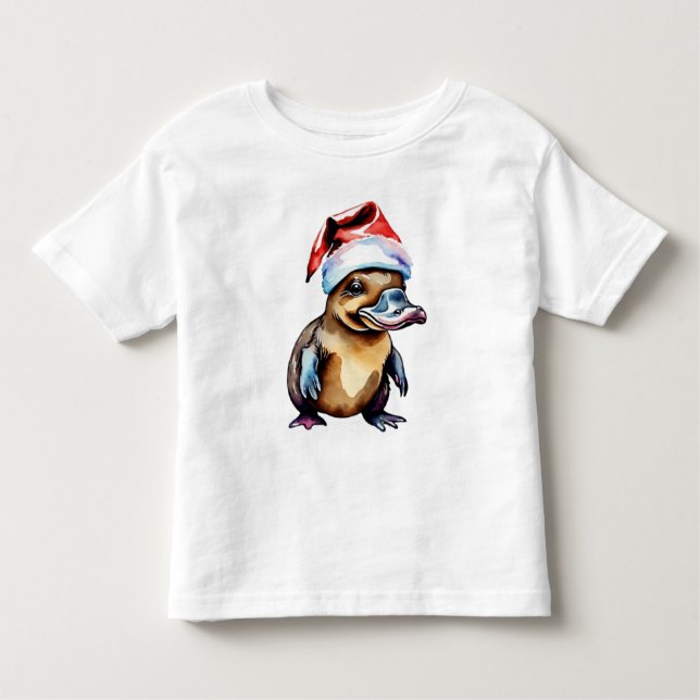 Julsöt platypus t shirt (Framsida)
