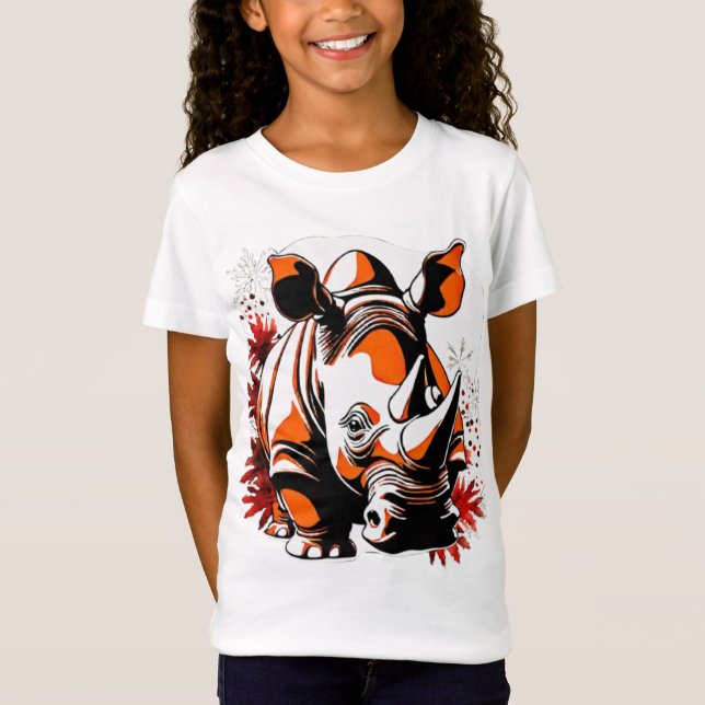 Julsöt rhino t shirt (Framsida)