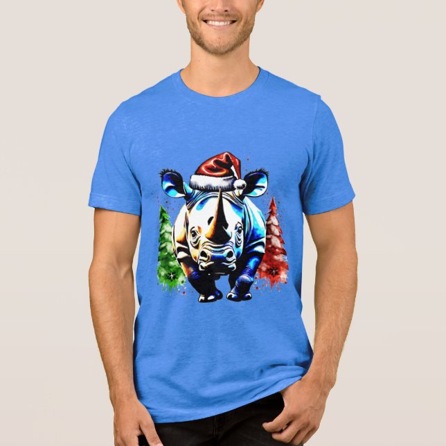 Julsöt rhino t shirt (Framsida)