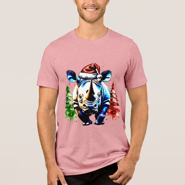 Julsöt rhino t shirt (Framsida)