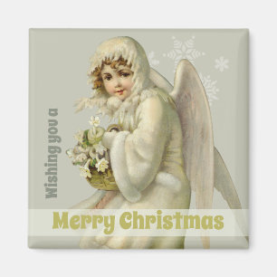 Julsötad Victorian snö ängel CC1190 Magnet