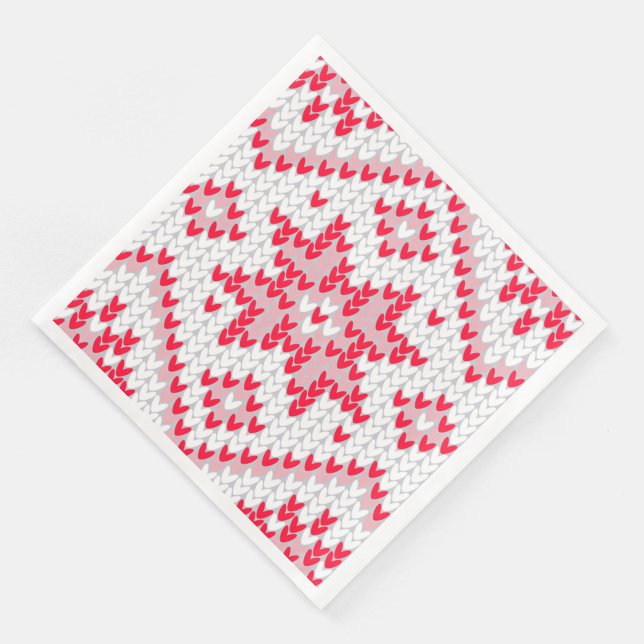 Julsötare Sticka Red Snowflake Pappersservett (Hörn)