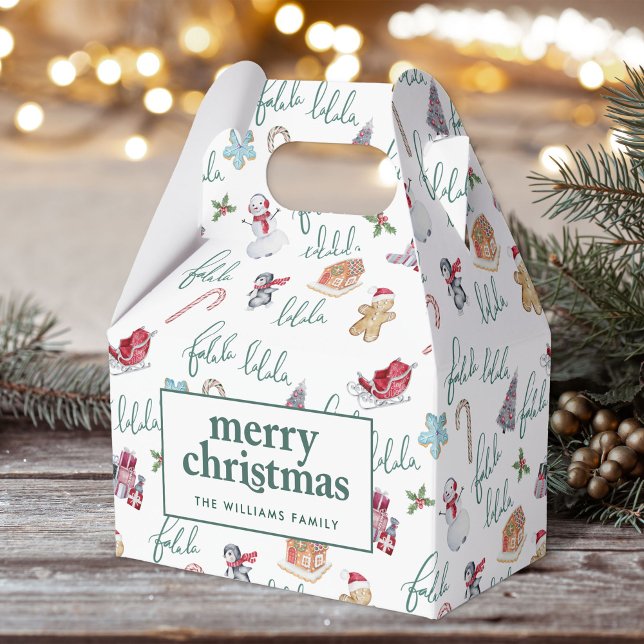 Julsötsaker och Snögubbar Presentaskar (Skapare uppladdad)