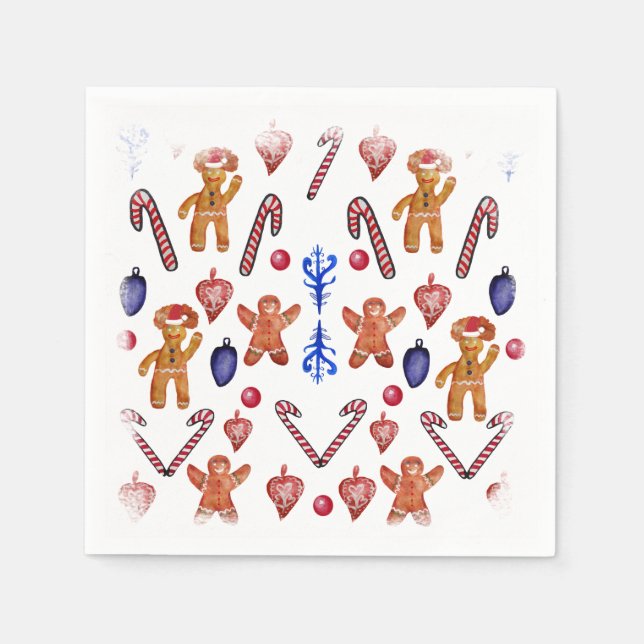 Julsötsaker Pappersservett (Framsidan)