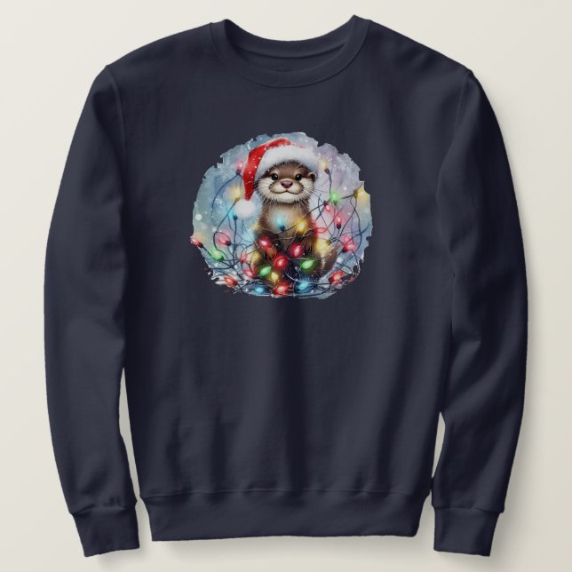 Julsötskjortor Lång Ärmad Tröja (Design framsida)