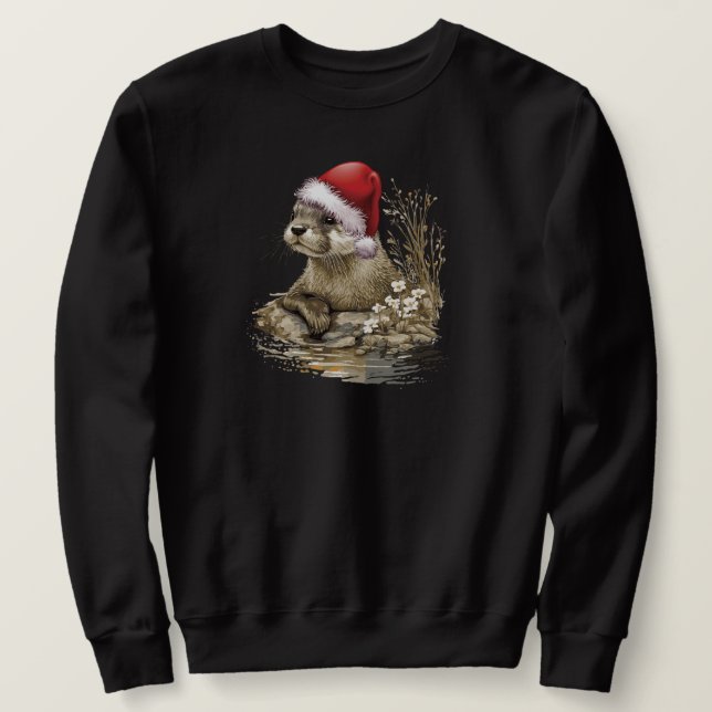 Julsötskjortor Lång Ärmad Tröja (Design framsida)