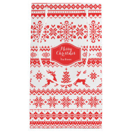 Julsövning: Runt isle mönster monogram