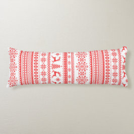 Julsövning: Runt isle mönster monogram Kroppskudde