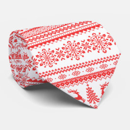 Julsövning: Runt isle mönster monogram Slips