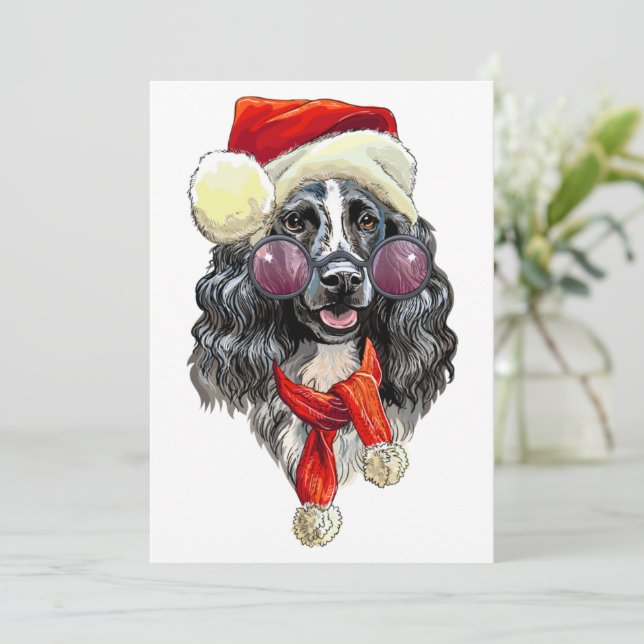 Julspaniel hund spara datumet (Stående Fram)